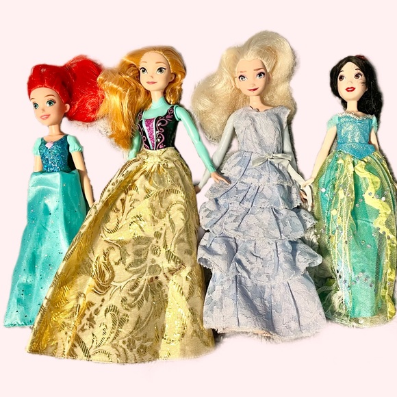 Disney | Toys | Disney Princess Doll Set Bundle Ariel Anna Elsa And ...